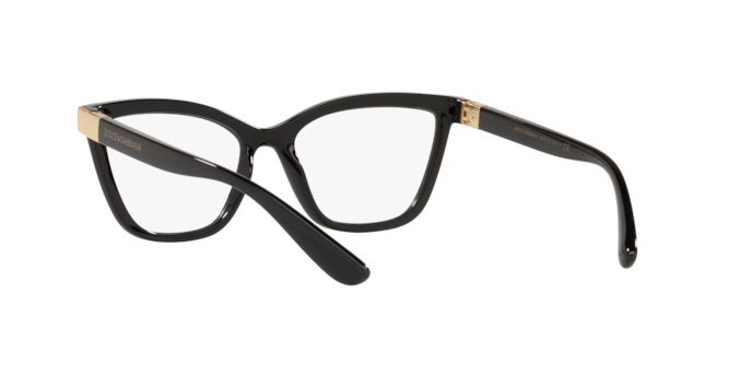 Occhiali da vista Dolce & Gabbana DG 5076 (501) colore black forma cat eye lenti demo lens