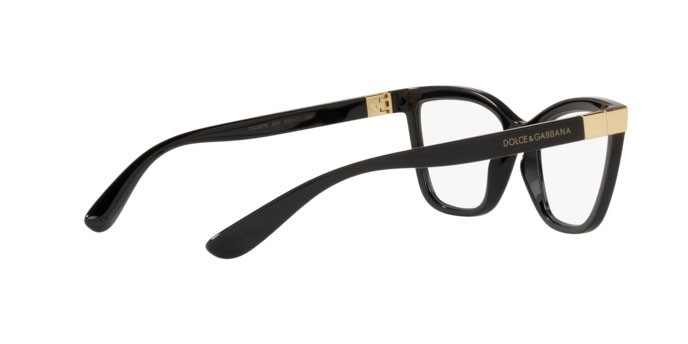 Occhiali da vista Dolce & Gabbana DG 5076 (501) colore black forma cat eye lenti demo lens