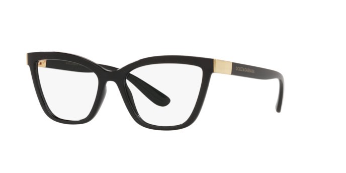 Occhiali da vista Dolce & Gabbana DG 5076 (501) colore black forma cat eye lenti demo lens