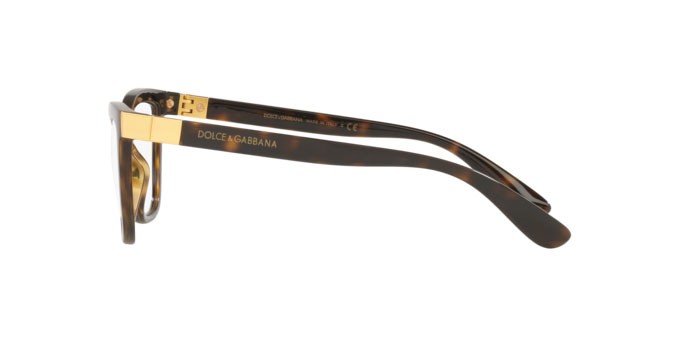 Eyeglasses Dolce & Gabbana DG 5076 (502) color havana shape cat eye lenses demo lens