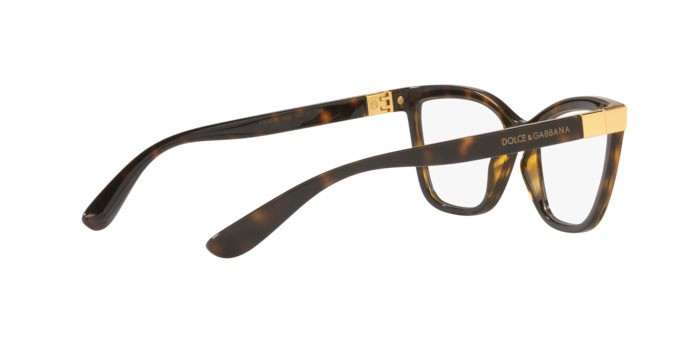 Eyeglasses Dolce & Gabbana DG 5076 (502) color havana shape cat eye lenses demo lens