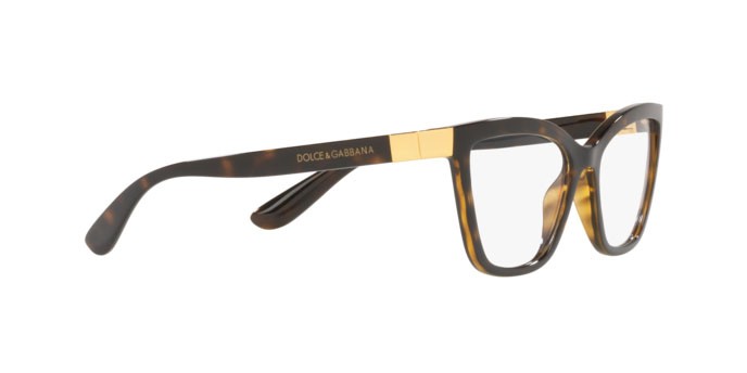 Eyeglasses Dolce & Gabbana DG 5076 (502) color havana shape cat eye lenses demo lens