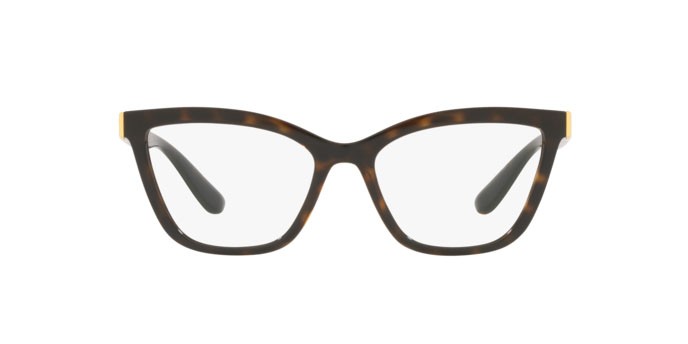 Eyeglasses Dolce & Gabbana DG 5076 (502) color havana shape cat eye lenses demo lens