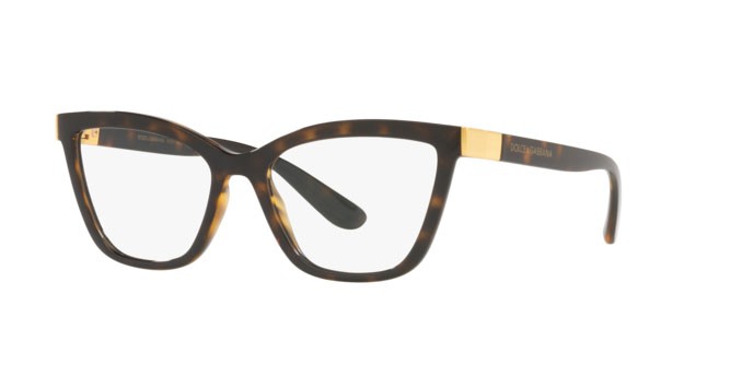 Eyeglasses Dolce & Gabbana DG 5076 (502) color havana shape cat eye lenses demo lens
