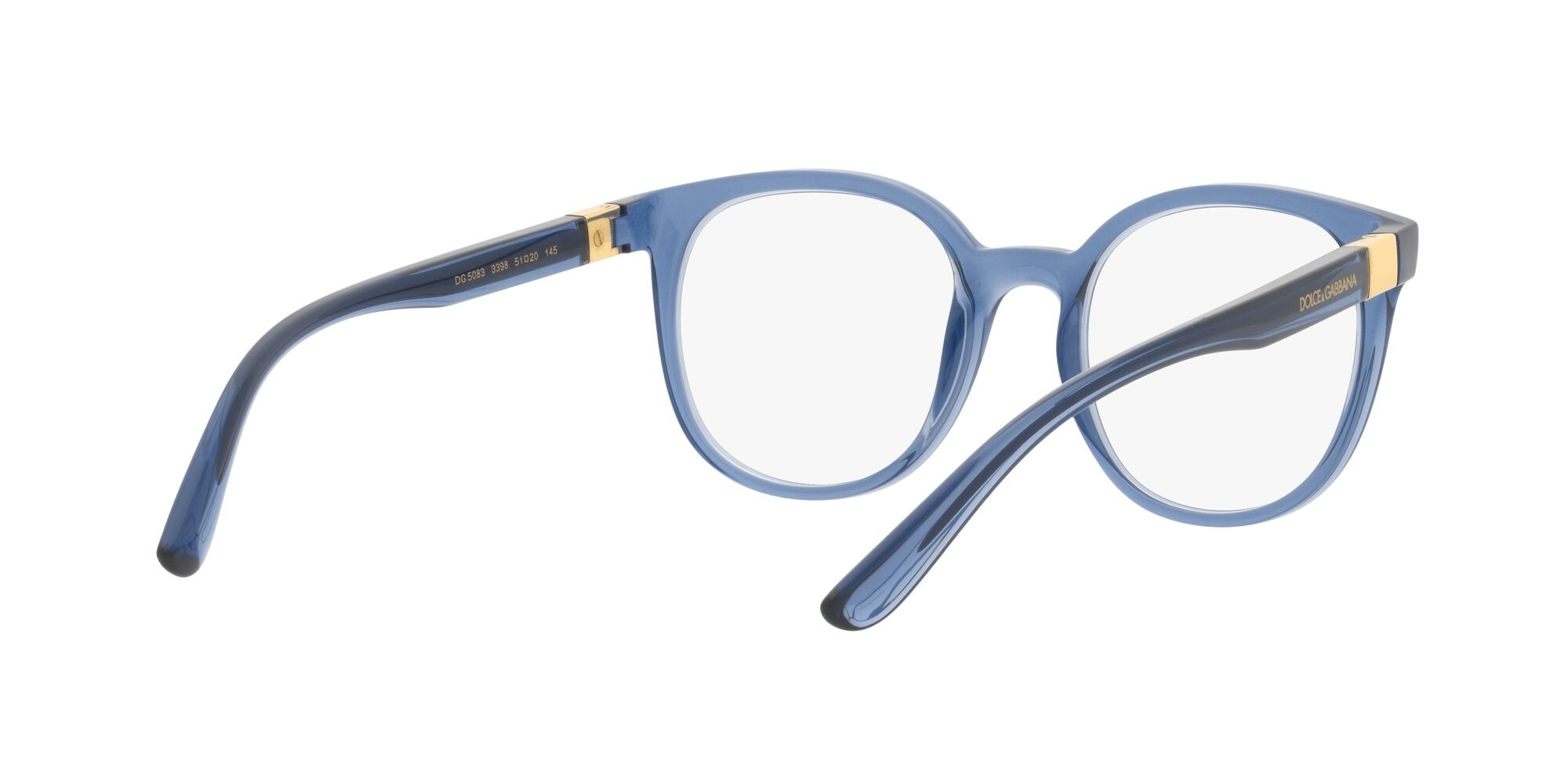Brillen Dolce & Gabbana DG 5083 (3398) farbe blu trasparente form pantos gläser lente demo