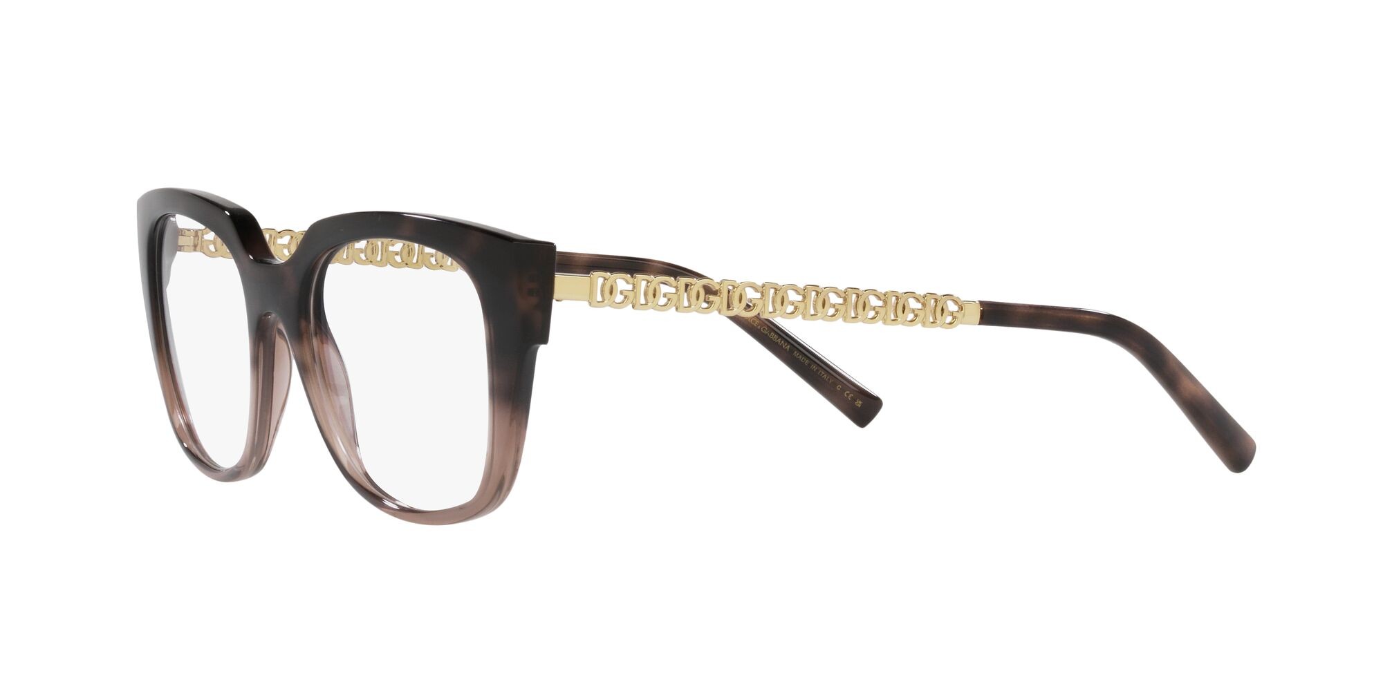 Brillen Dolce & Gabbana DG 5087 (3386) farbe havana sfumato form quadratisch gläser lente demo