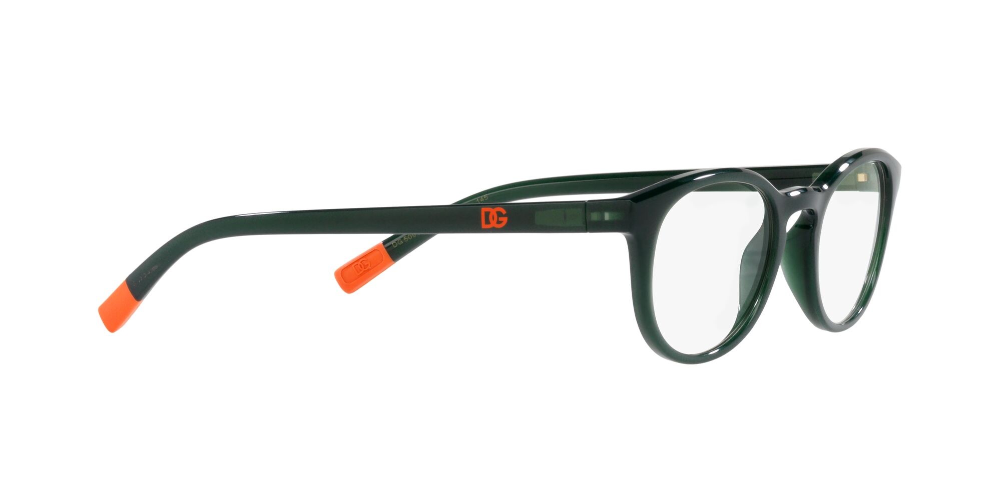 Brillen Dolce & Gabbana DG 5090 (3068) farbe verde opale form pantos gläser trasparente con filtro anti luce blu
