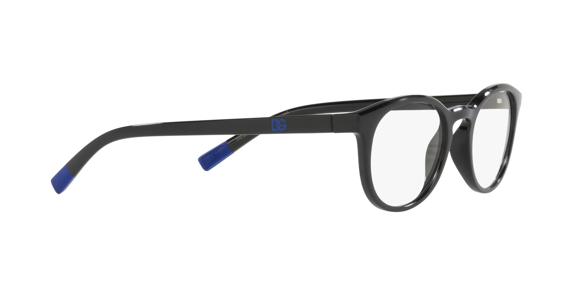 Brillen Dolce & Gabbana DG 5090 (501) farbe nero form pantos gläser trasparente con filtro anti luce blu