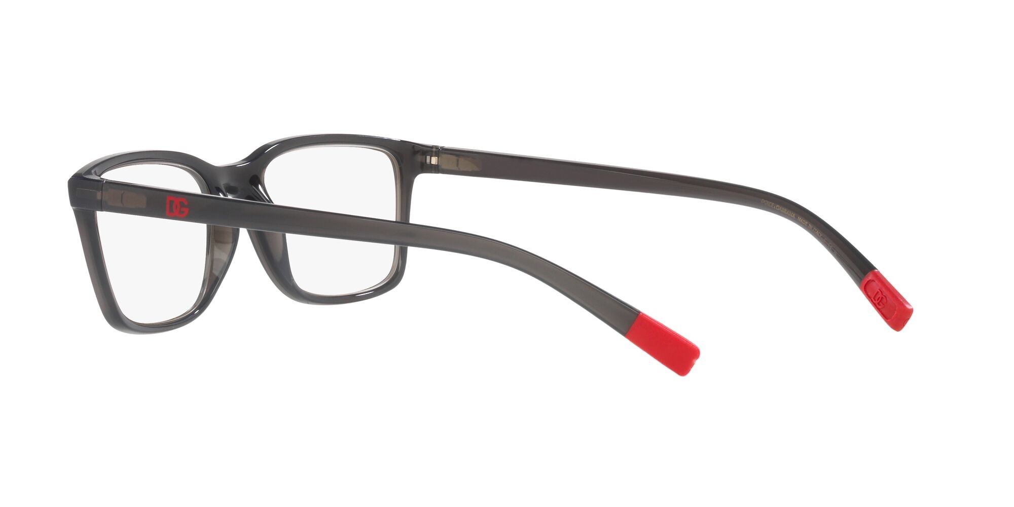 Brillen Dolce & Gabbana DG 5091 (3160) farbe grigio opale form rechteckig gläser trasparente con filtro anti luce blu