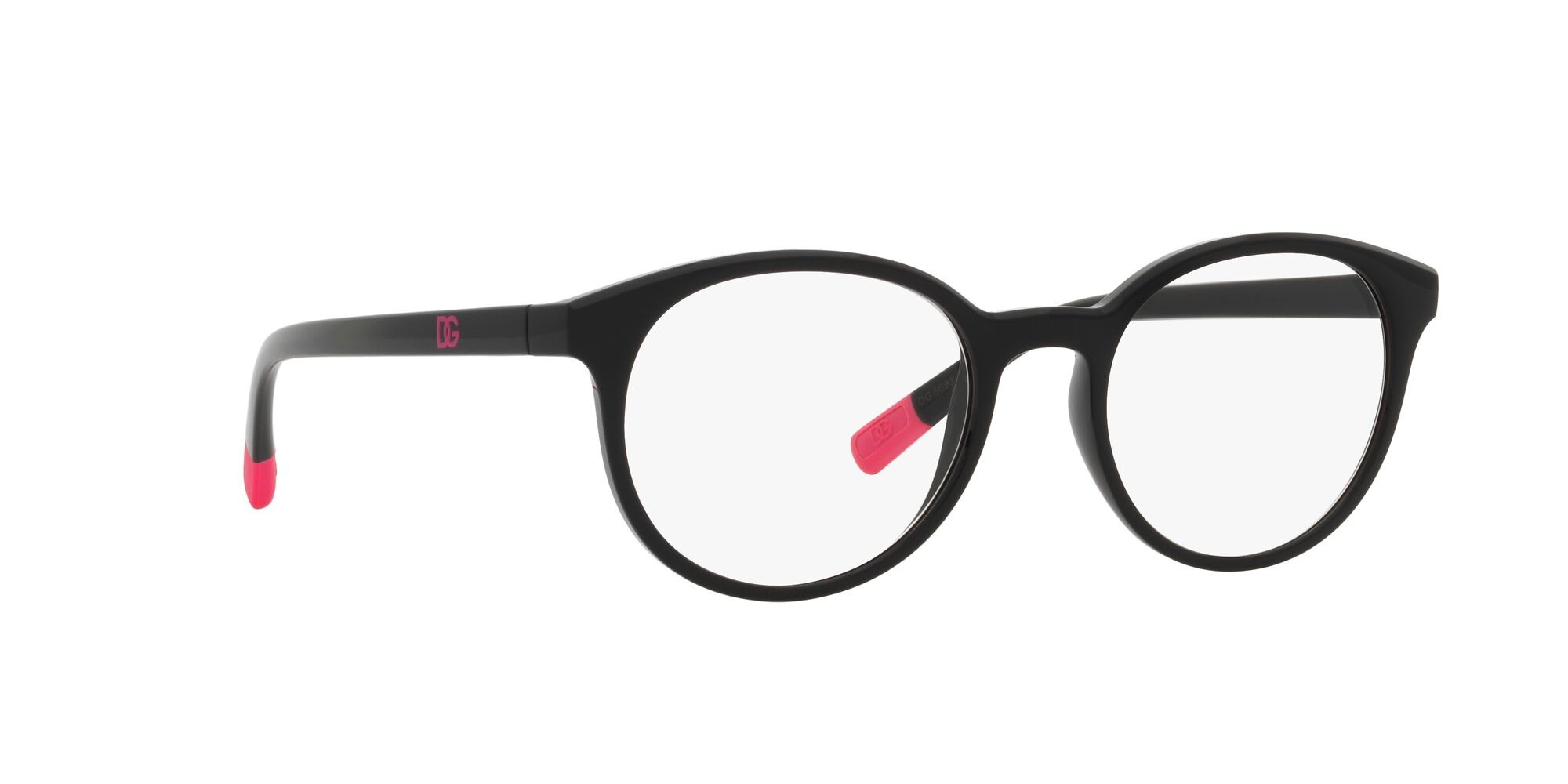 Brillen Dolce & Gabbana DG 5093 (501) farbe nero form pantos gläser trasparente con filtro anti luce blu