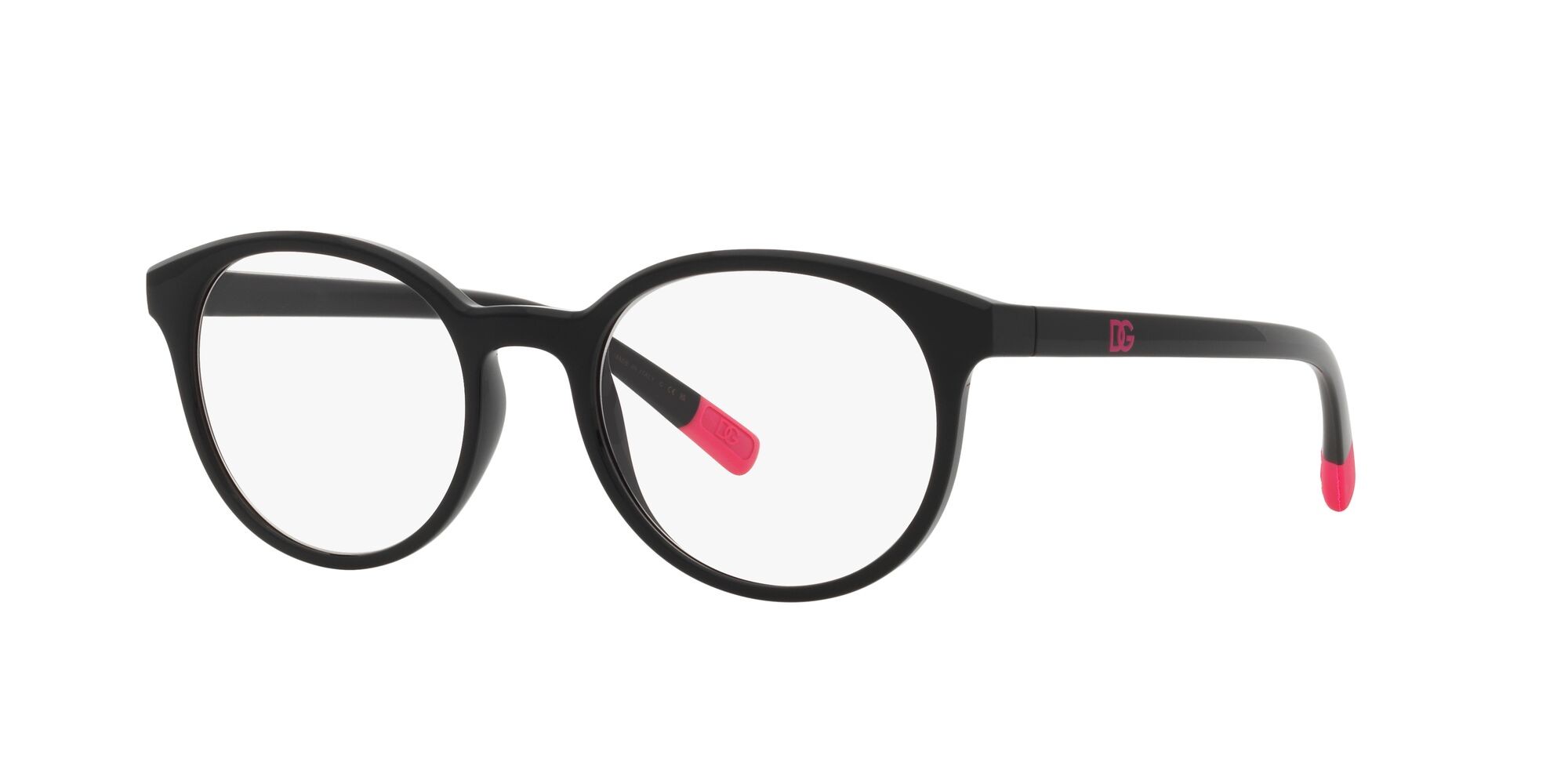 Brillen Dolce & Gabbana DG 5093 (501) farbe nero form pantos gläser trasparente con filtro anti luce blu