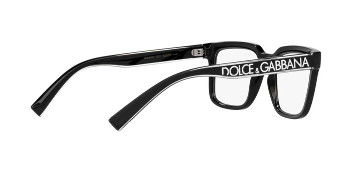 Occhiali da vista Dolce & Gabbana DG 5101 (501) colore nero forma quadrato lenti lente demo