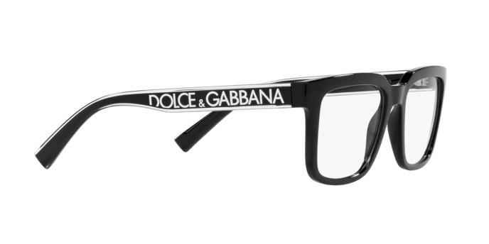 Occhiali da vista Dolce & Gabbana DG 5101 (501) colore nero forma quadrato lenti lente demo