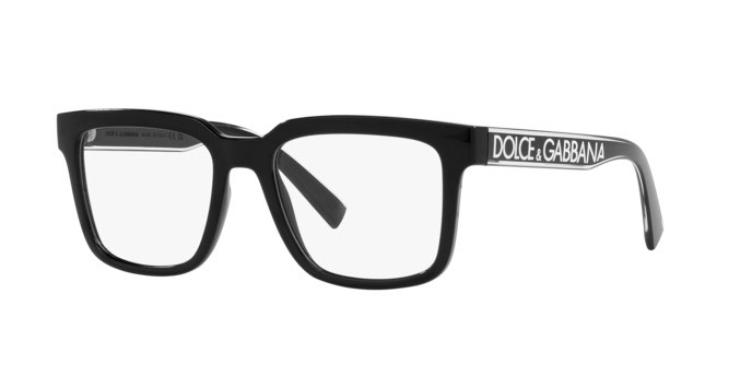 Occhiali da vista Dolce & Gabbana DG 5101 (501) colore nero forma quadrato lenti lente demo