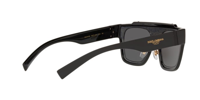 Sonnenbrillen Dolce & Gabbana DG 6125 (327787) farbe black form quadratisch gläser dark grey