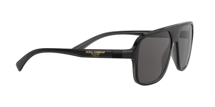 Sunglasses Dolce & Gabbana DG 6134 (325787) color transparent grey/black shape square lenses grey