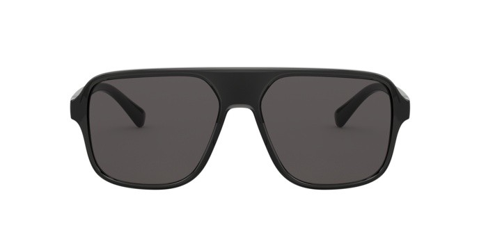 Sunglasses Dolce & Gabbana DG 6134 (325787) color transparent grey/black shape square lenses grey