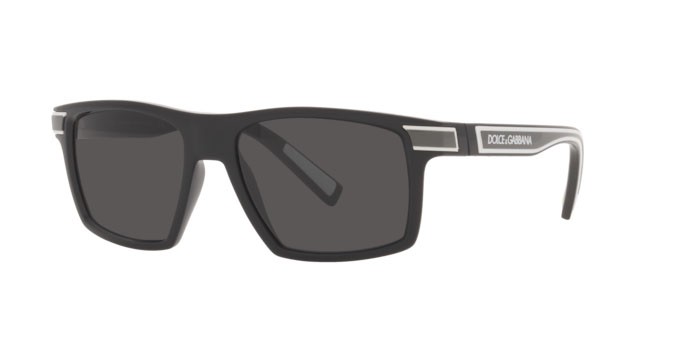Sonnenbrillen Dolce & Gabbana DG 6160 (501/87) farbe black form rechteckig gläser dark grey