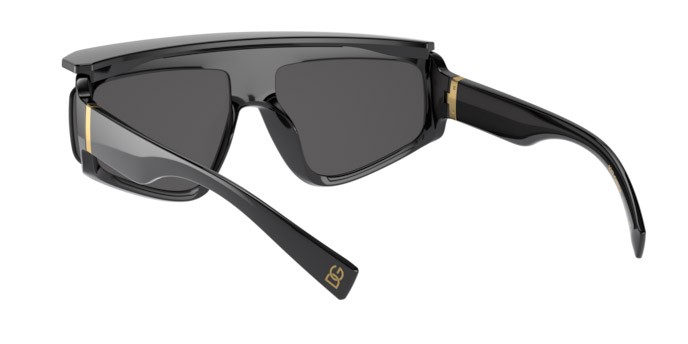 Sunglasses Dolce & Gabbana DG 6177 (501/87) color black shape rectangle lenses dark grey