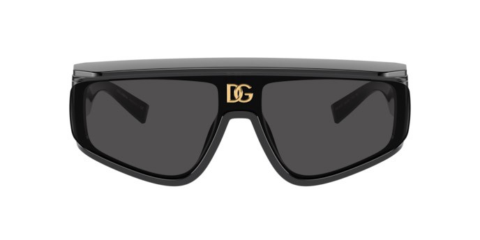 Sunglasses Dolce & Gabbana DG 6177 (501/87) color black shape rectangle lenses dark grey