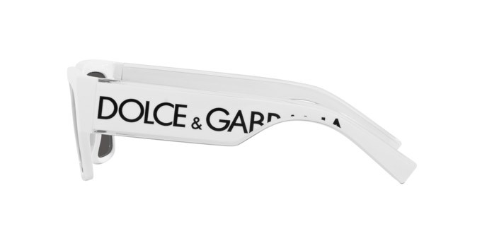 Sunglasses Dolce & Gabbana DG 6184 (331287) color bianco shape square lenses grigio scuro