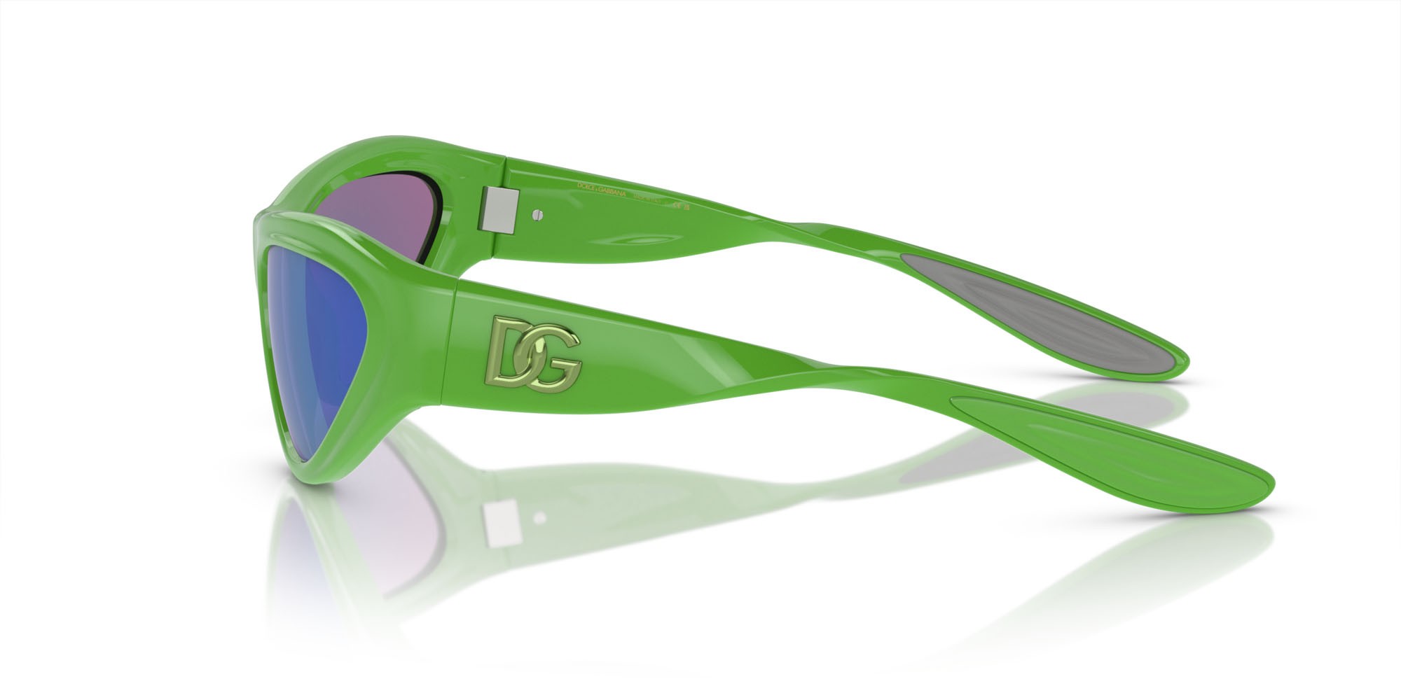 Sonnenbrillen Dolce & Gabbana DG 6190 (3311F2) farbe verde form cat-eye gläser grigio verde specchiato