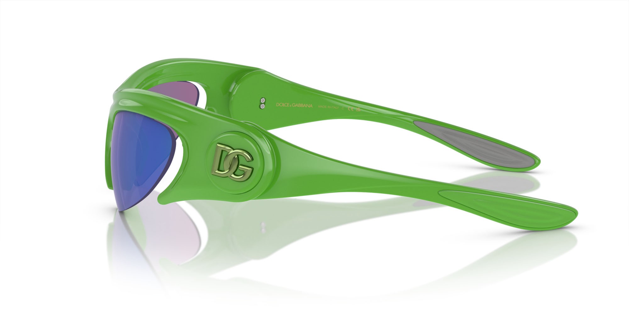 Sonnenbrillen Dolce & Gabbana DG 6192 (3311F2) farbe verde form cat-eye gläser grigio verde specchiato