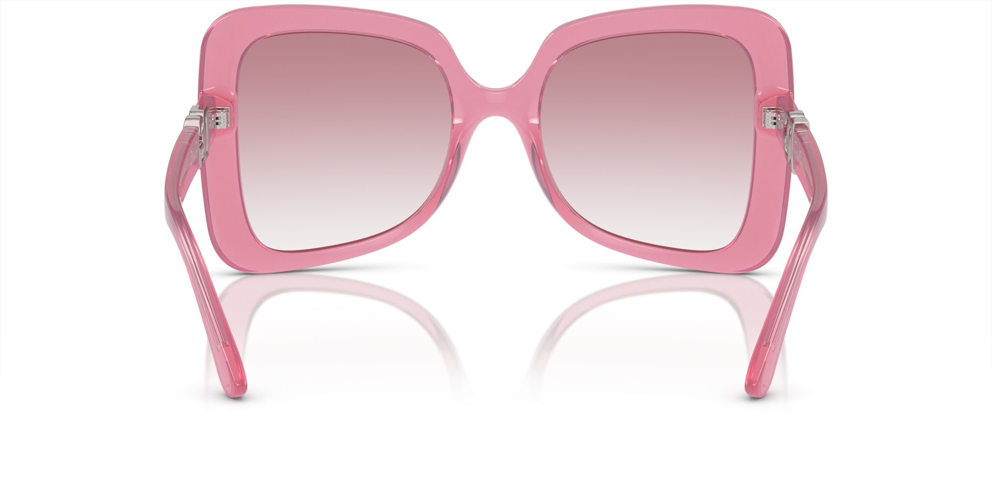 Sonnenbrillen Dolce & Gabbana DG 6193U (19128D) farbe rosa perlaceo form schmetterling gläser trasparente sfumato rosa
