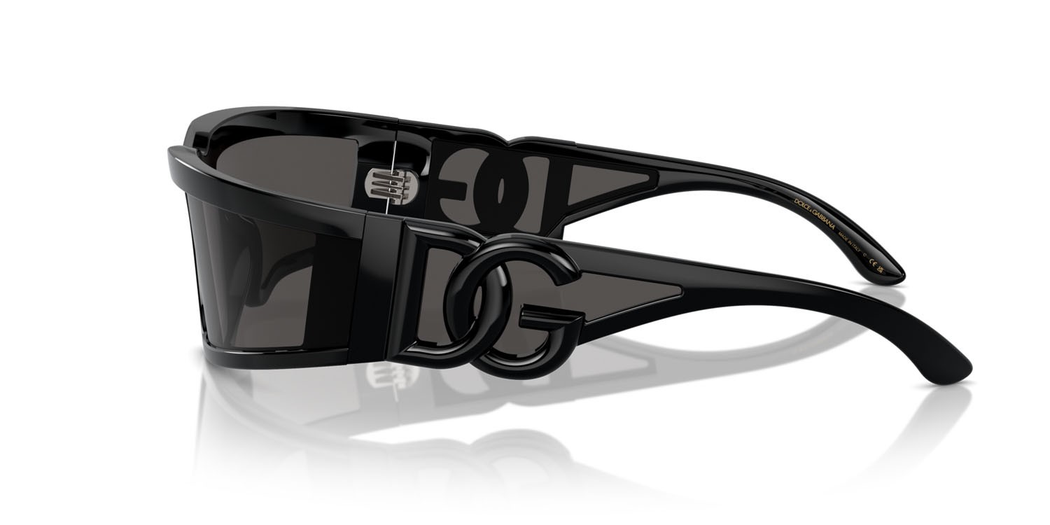 Sonnenbrillen Dolce & Gabbana DG 6198 (501/87) farbe nero form rechteckig gläser grigio scuro