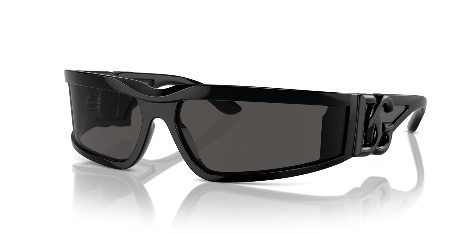 Sonnenbrillen Dolce & Gabbana DG 6198 (501/87) farbe nero form rechteckig gläser grigio scuro