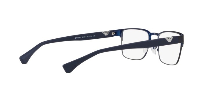 Occhiali da vista Emporio Armani EA 1027 (3100) colore matte blue forma quadrato lenti demo lens