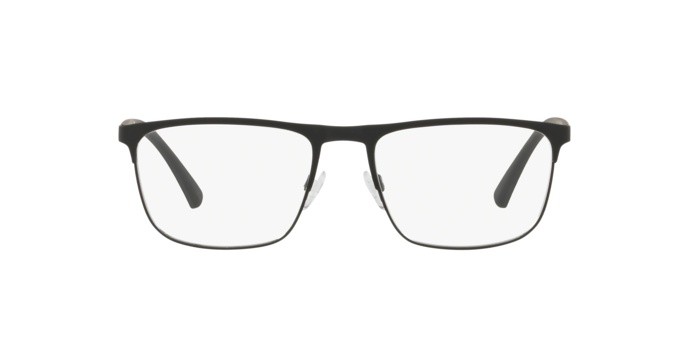 Occhiali da vista Emporio Armani EA 1079 (3094) colore black rubber forma rettangolare lenti demo lens