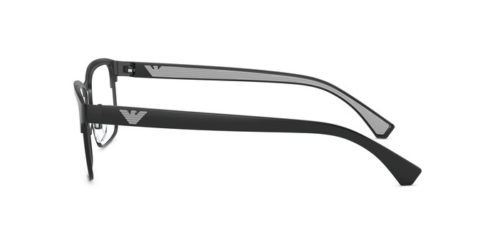 Brillen Emporio Armani EA 1098 (3014) farbe matte black form rechteckig gläser demo lens