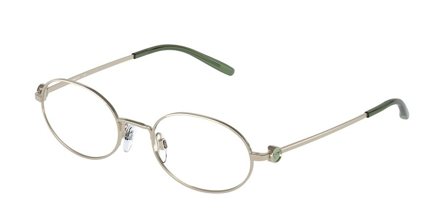 Brillen Emporio Armani EA 1120 (3013) farbe pale gold form oval gläser demo lens