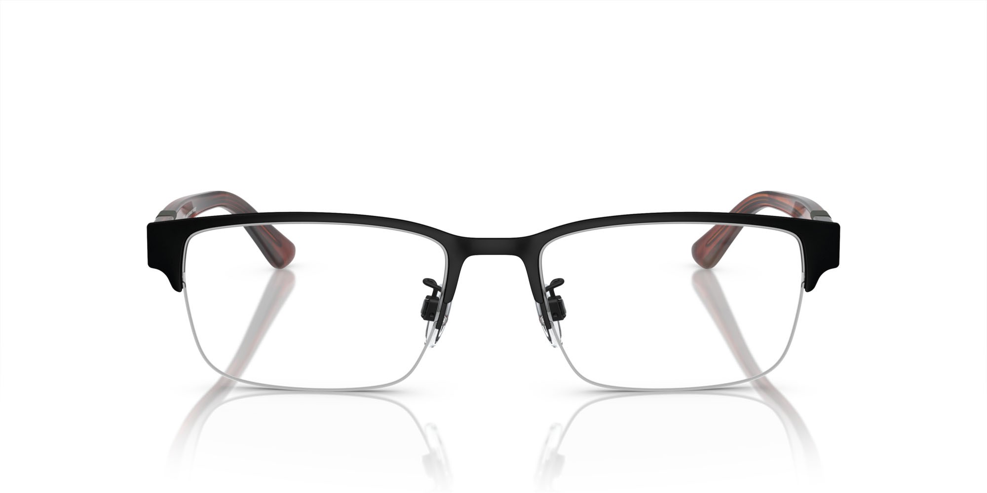 Occhiali da vista Emporio Armani EA 1129 (3192) colore nero opaco forma rettangolare lenti lente demo