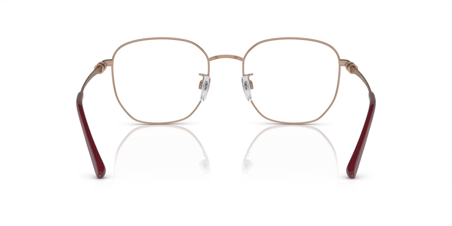 Occhiali da vista Emporio Armani EA 1134D (3334) colore oro rose/bordeaux forma quadrato lenti lente demo