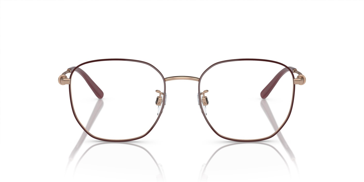 Occhiali da vista Emporio Armani EA 1134D (3334) colore oro rose/bordeaux forma quadrato lenti lente demo
