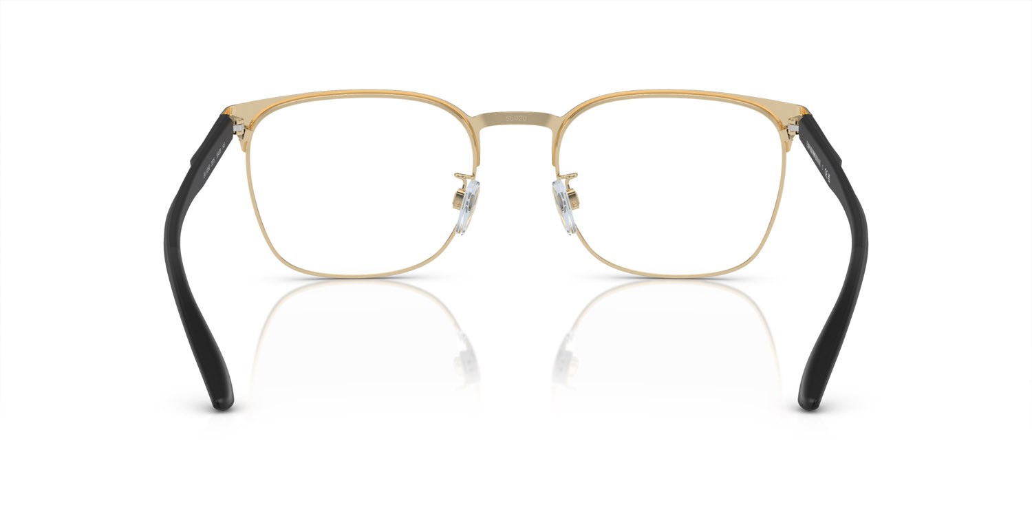 Brillen Emporio Armani EA 1135D (3375) farbe nero opaco/oro pallido form quadratisch gläser lente demo