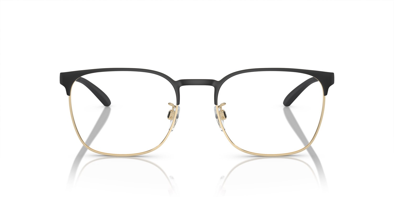 Brillen Emporio Armani EA 1135D (3375) farbe nero opaco/oro pallido form quadratisch gläser lente demo