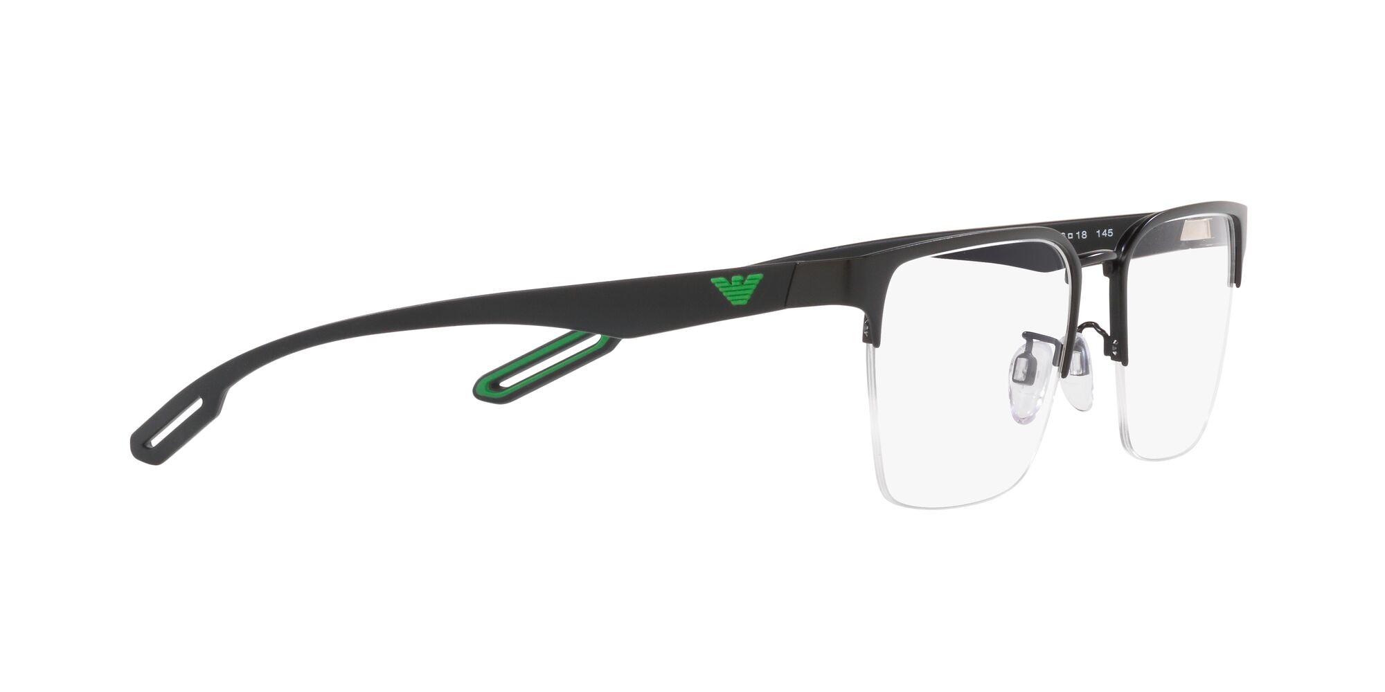 Brillen Emporio Armani EA 1137 (3001) farbe nero opaco form quadratisch gläser lente demo