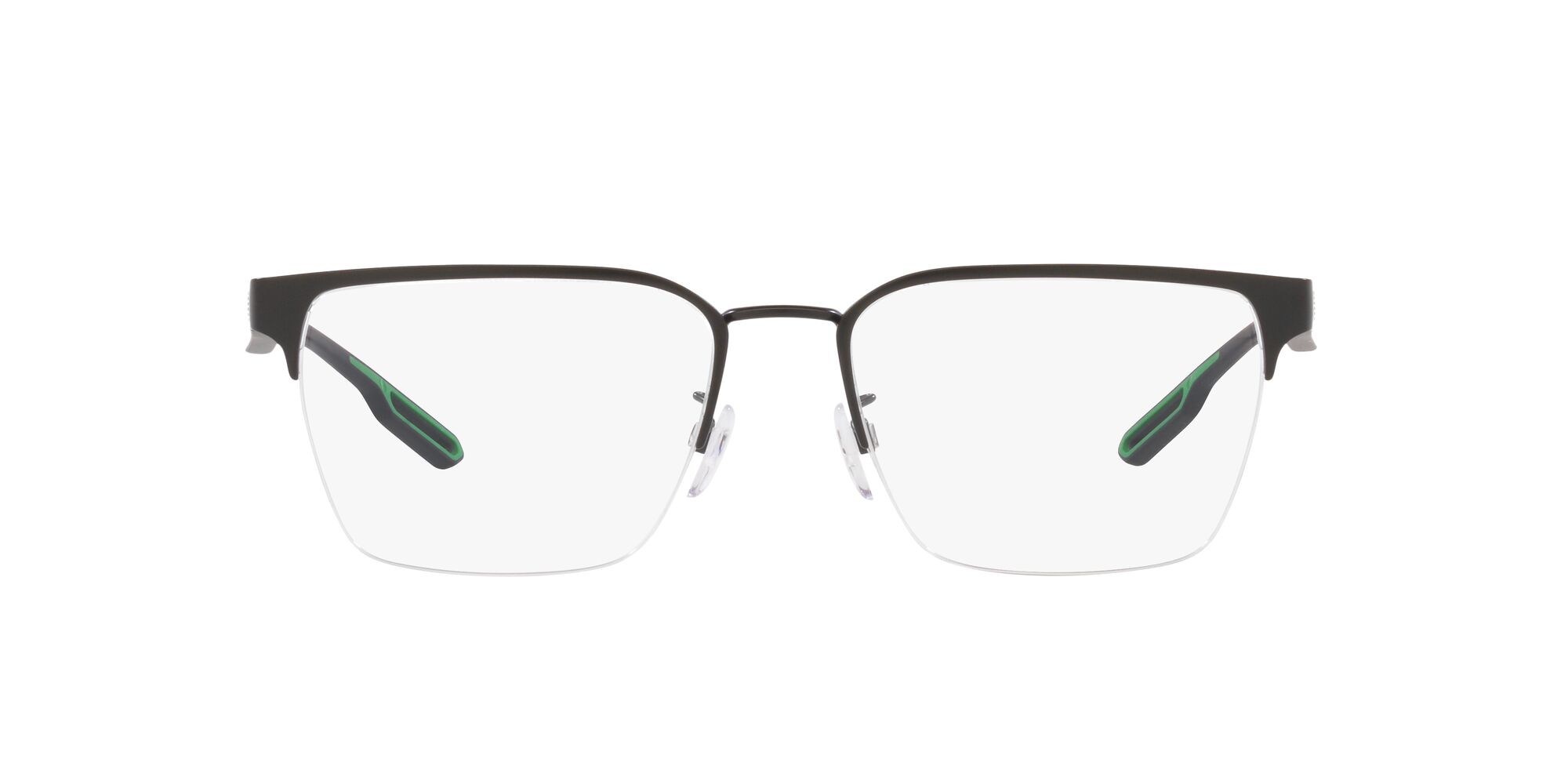 Brillen Emporio Armani EA 1137 (3001) farbe nero opaco form quadratisch gläser lente demo