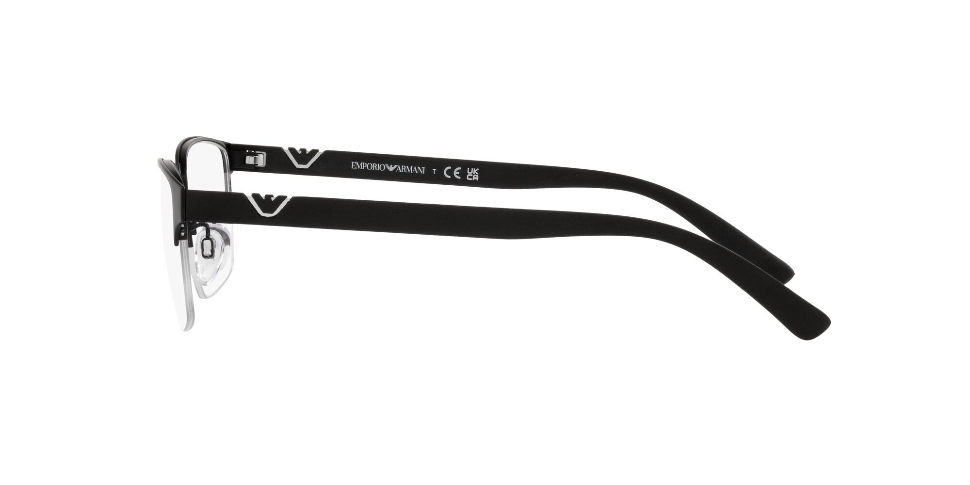 Occhiali da vista Emporio Armani EA 1138 (3001) colore nero opaco forma quadrato lenti lente demo