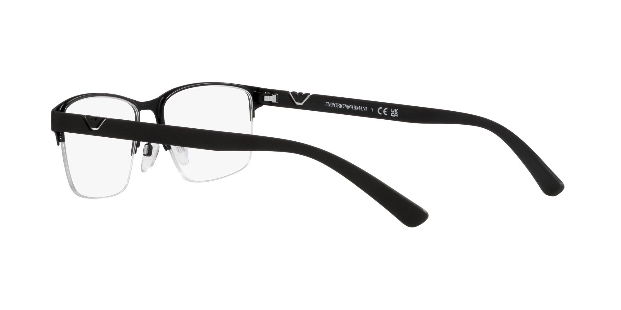 Occhiali da vista Emporio Armani EA 1138 (3001) colore nero opaco forma quadrato lenti lente demo