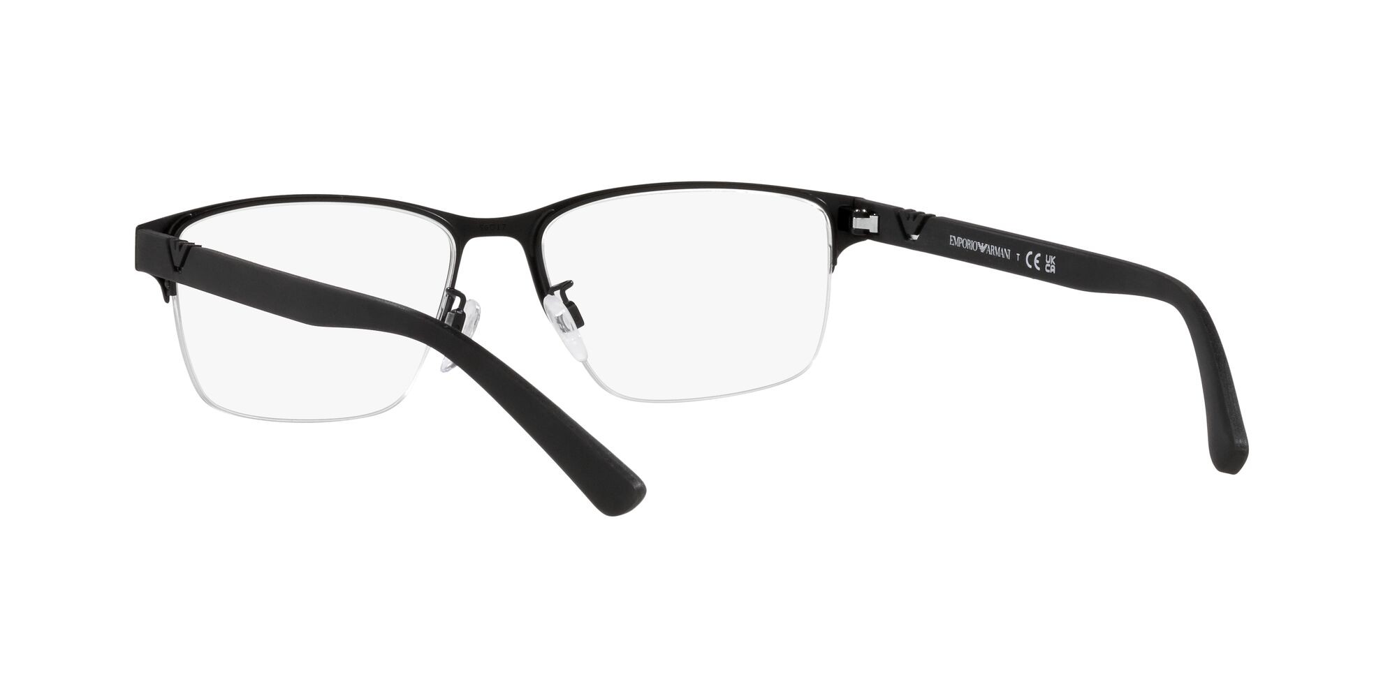 Occhiali da vista Emporio Armani EA 1138 (3001) colore nero opaco forma quadrato lenti lente demo