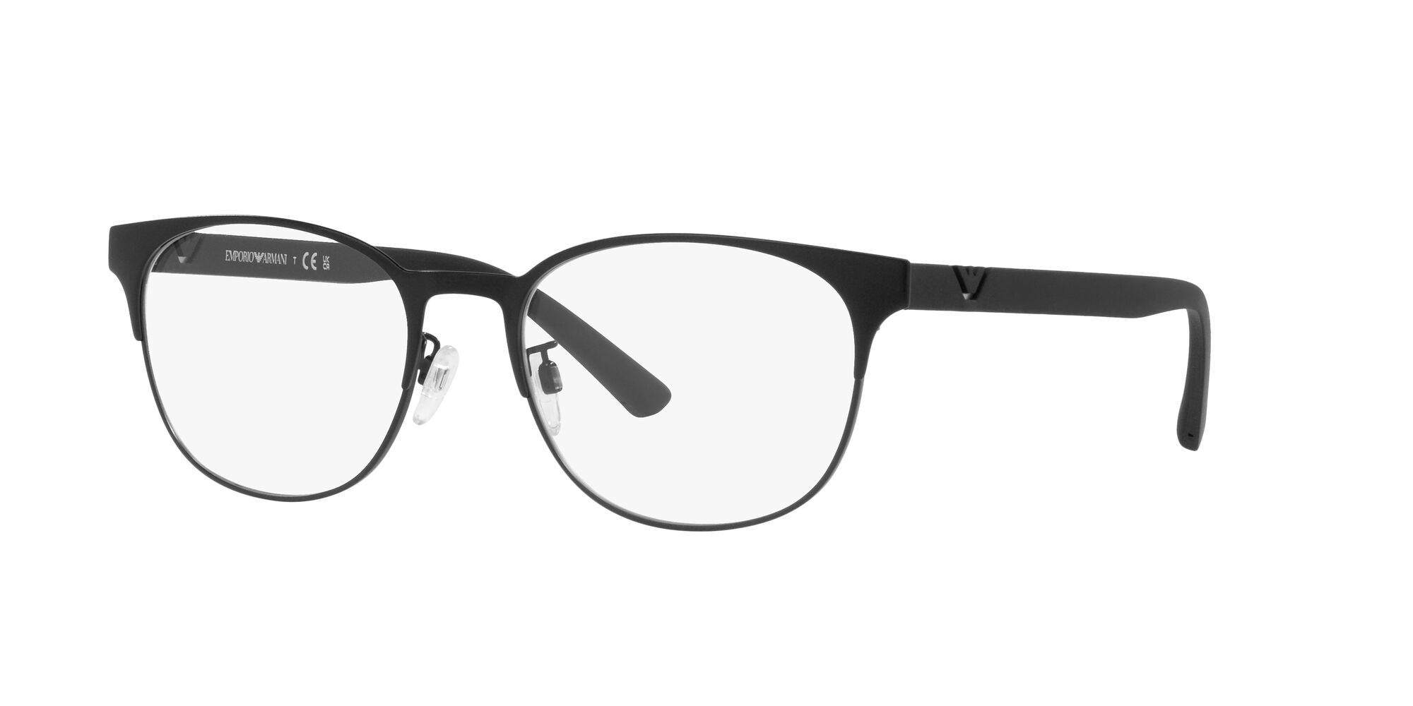 Occhiali da vista Emporio Armani EA 1139 (3001) colore nero opaco forma quadrato lenti lente demo