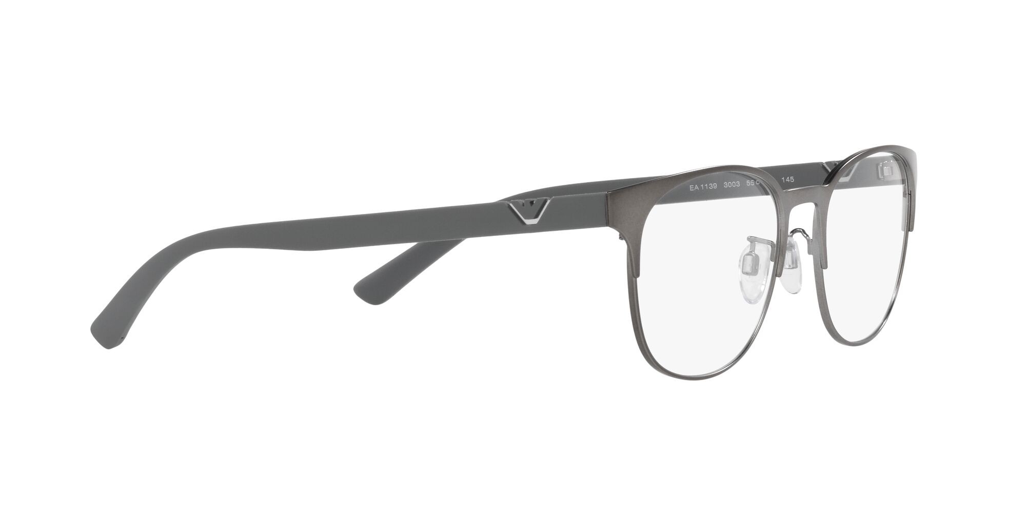 Brillen Emporio Armani EA 1139 (3003) farbe gunmetal opaco form quadratisch gläser lente demo