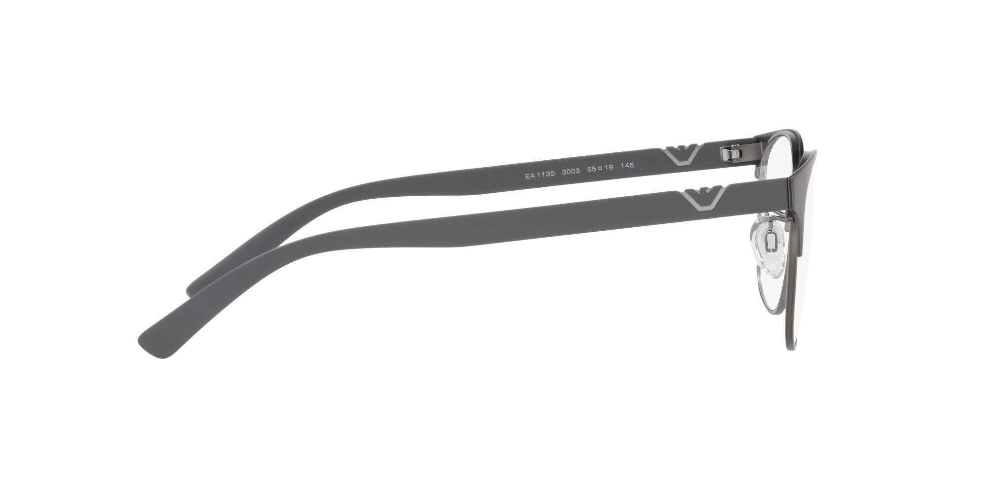 Brillen Emporio Armani EA 1139 (3003) farbe gunmetal opaco form quadratisch gläser lente demo
