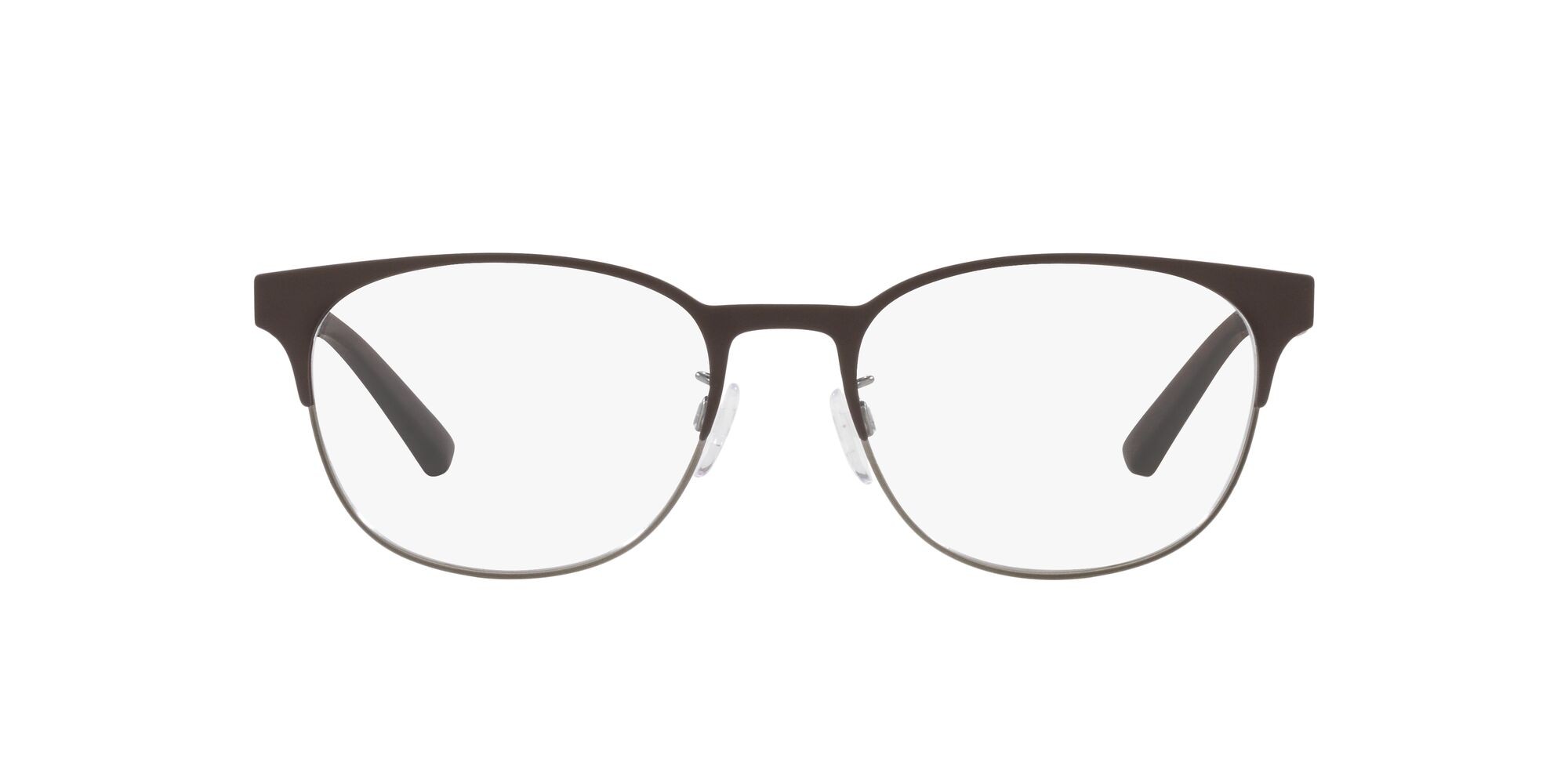 Brillen Emporio Armani EA 1139 (3161) farbe marrone opaco/gunmetal form quadratisch gläser lente demo