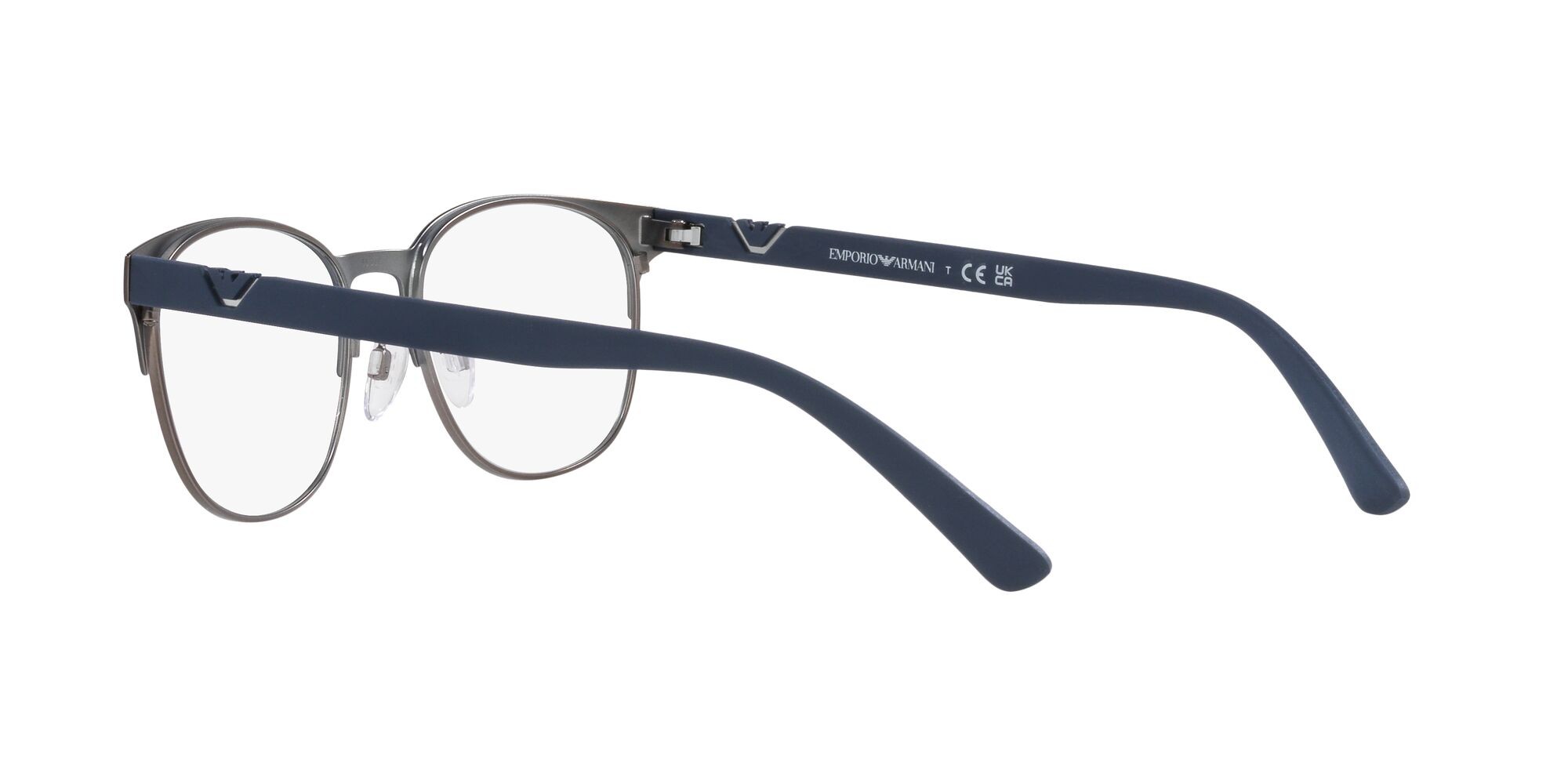 Brillen Emporio Armani EA 1139 (3162) farbe blu opaco/gunmetal form quadratisch gläser lente demo