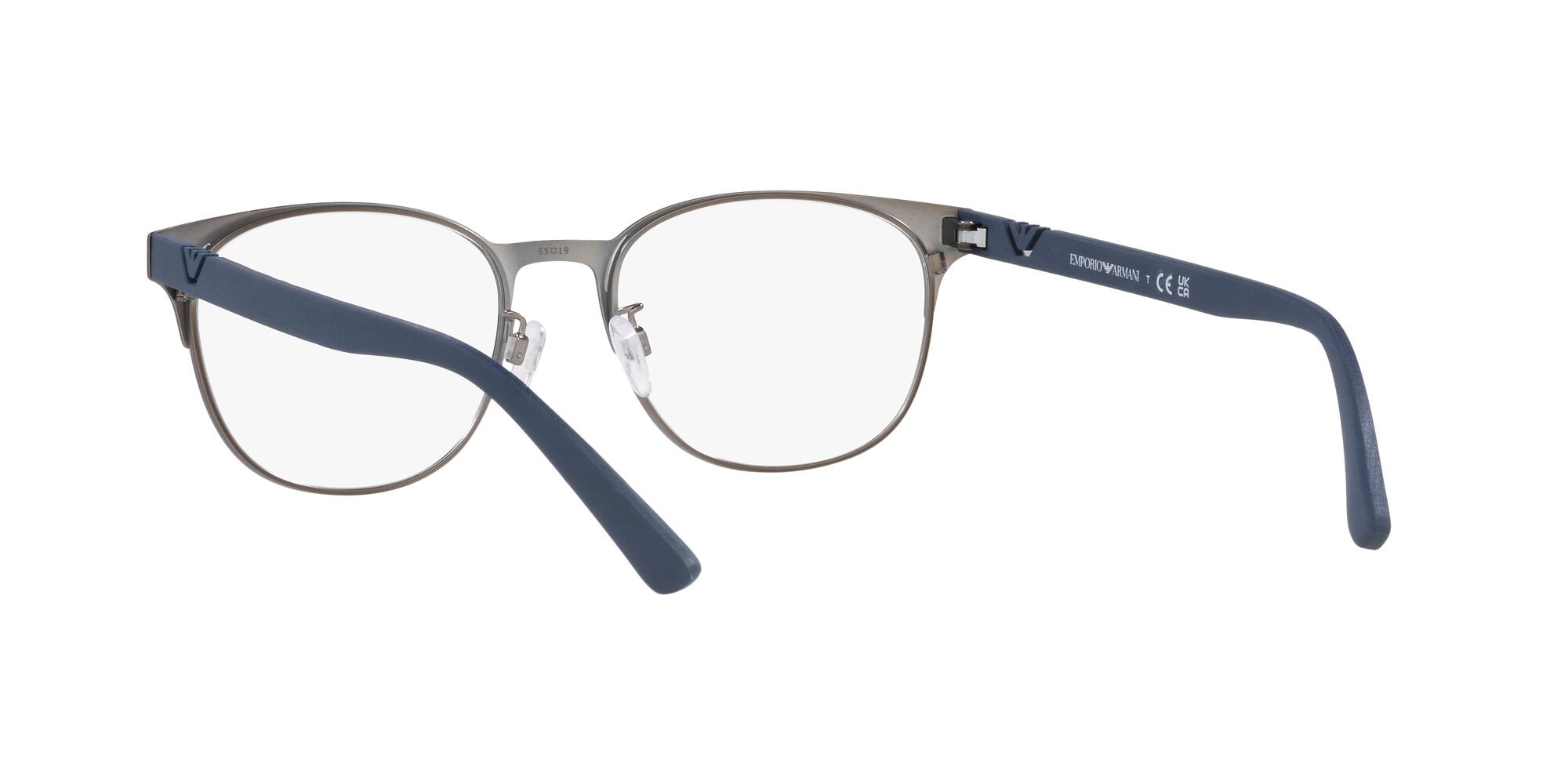Brillen Emporio Armani EA 1139 (3162) farbe blu opaco/gunmetal form quadratisch gläser lente demo